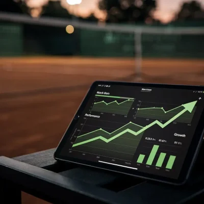 flux-pro-2.0_Ultra_realistic_cinematic_photo_of_a_tennis_court_at_dusk_with_a_tablet_in_the_f-1